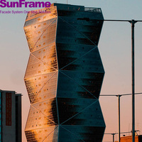 Mur-rideau en diamant Unite Design, mur-rideau paramétrique unitaire, système de mur-rideau extérieur, revêtement moderne en aluminium