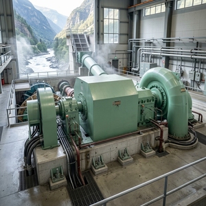 Mini-générateur horizontal de 200 kW à énergie libre, turbine hydraulique <span class=keywords><strong>Francis</strong></span> à volant d'inertie - Product Image 1