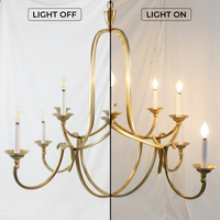 Lampe suspendue vintage nordique YH, pour îlot de cuisine, escalier, plafond haut, salon, décoration, lustre en laiton LED, luminaire suspendu LED