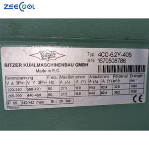 Alta qualidade <span class=keywords><strong>Bitzer</strong></span> 4CC-6.2-40S 4EC-6.2-40S R22 6hp <span class=keywords><strong>Compressor</strong></span> semi-hermético para indústria de armazenamento a frio de alimentos - Product Image 4