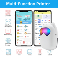 Printer ponsel Mini anak-anak, pencetak stiker ponsel termal Mini untuk anak-anak DIY