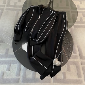 <span class=keywords><strong>Pantaloni</strong></span> larghi a vita alta da <span class=keywords><strong>donna</strong></span> <span class=keywords><strong>sportivi</strong></span> Casual a due pezzi - Product Image 1