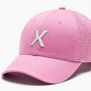 Casquette Trucker en Toile Personnalisée avec Broderie, Visière Courbée, 6 Panneaux, Performance, Réglable, Tendance, pour Activités de Plein Air, Sport, Cyclisme, Plage - Product Image 3