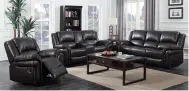 Sofá de 132 móveis de luxo moderno em couro, sofá de sala de estar em l preto