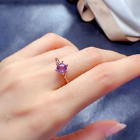 Seri Cincin Batu Permata Multi Warna Elegan Desain Potongan Kembang Api Perhiasan Perak Sterling S925 untuk Suvenir Pernikahan