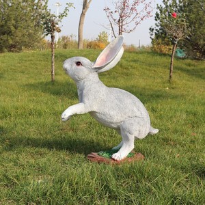 Hot Bán Bền Nhựa Thỏ Điêu Khắc Lớn Dễ Thương Bunny Tượng Cho Ngoài Trời Trang Trí Sân Vườn Patio Đồ Trang Trí Sân Vườn Tượng - Product Image 3