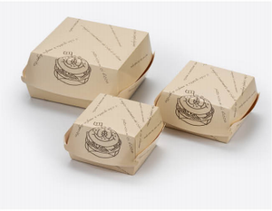Contenedor de <span class=keywords><strong>Hamburguesas</strong></span> Aislado y Compostable Ecológico - Caja de Cartón Rígido Biodegradable con Diseño de Logotipo/Gráficos Personalizados para <span class=keywords><strong>Hamburguesas</strong></span> <span class=keywords><strong>Gourmet</strong></span> - Product Image 2
