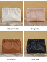 XiYou pochette de rangement de voyage personnalisée en cuir petit sac cosmétique froissé Snap vente en gros Maquillage Trousse sac de maquillage fermeture éclair