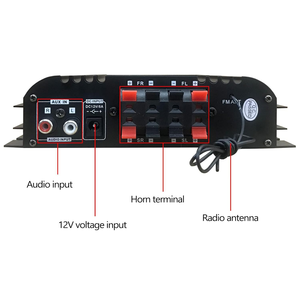 Mini amplificateur audio de voiture compact haute puissance à 4 canaux BT-998 pour un son stéréo amélioré et une mise à niveau du système de haut-parleurs - Product Image 5