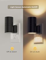 Veilleuse LED branchée sur mur Crépuscule à l'aube Senso Luminosité réglable Dimmable Veilleuses pour couloir chambre escalier