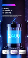 Haut-parleur portable en plastique 10W avec lumière rythmique RGB, Bluetooth 5.2, subwoofer audio, micro intégré, son surround TWS, lecteur personnalisé pour intérieur