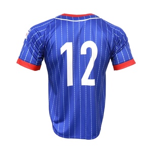Sublimación personalizada Uniformes y camisetas de béisbol para hombres Fibra de poliéster duradera para juegos de béisbol profesionales - Product Image 2