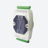 Modul Sensor Suhu PT100 RTD 6-Kanal Presisi Tinggi 16-Bit 10SPS Komunikasi RS485 2/3-Kabel Tegangan Operasi 30V