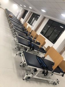 Kasur latihan meja miring elektrik multifungsi, untuk pasien Apoplexy rehabilitasi tegak untuk penggunaan klinik - Product Image 6