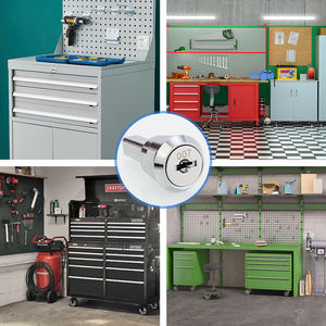 סגסוגת אבץ בטיחות אבזם מנעול אביזרי חומרה עבור דלת ארון הדלת-מוצר גלילי נעילה - Product Image 3