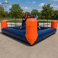 Ring de boxe gonflable commercial de lutte pour les entreprises de location de carnaval de festivals d'école fournisseur en gros