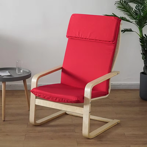 Nordic Style Wooden Armchair Lounge Chair Customizable Home Balcony Chair <strong>Living</strong> <strong>Room</strong> Chair Leisure Chair Home <strong>Furniture</strong> - Product Image 1