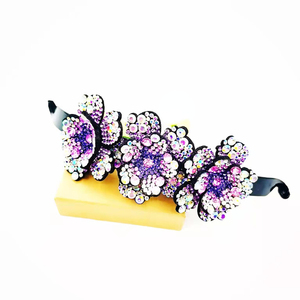 Pince pour queue de cheval à 3 fleurs, <span class=keywords><strong>Barrette</strong></span> en boule brillante, <span class=keywords><strong>cercle</strong></span> pour femme, épingle à <span class=keywords><strong>cheveux</strong></span>, banane, fournitures d'usine, haute qualité - Product Image 6