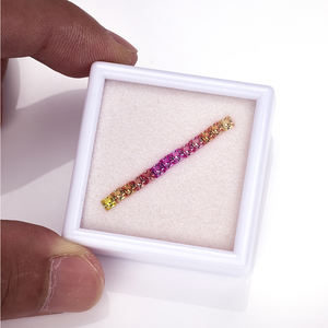 Vierkante Prinses 1,5 mm ~ 3,0 mm Goede Kwaliteit Gekleurde Losse Natuurlijke Edelstenen Prijs <span class=keywords><strong>China</strong></span> Leverancier <span class=keywords><strong>Moissanite</strong></span> - Product Image 3