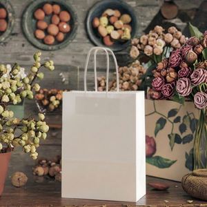 Sac en papier kraft recyclable avec logo personnalisé imprimé à l'écran, poignée torsadée, pour vêtements, thé, sac à main, shopping, emballage personnalisé - Product Image 2