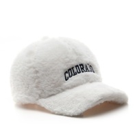 Gorra de Béisbol Personalizada de 6 Paneles con Forro Polar para Exteriores, a Prueba de Frío, con Logotipo Bordado