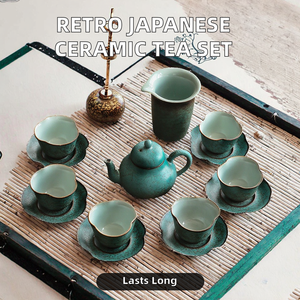 Juego de té de cerámica cocida al horno Retro japonés para sala de estar doméstica estilo de diseño moderno pequeña <span class=keywords><strong>tetera</strong></span> <span class=keywords><strong>y</strong></span> taza de Kung Fu - Product Image 3