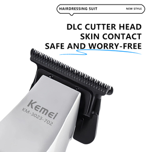 Tondeuse à cheveux Kemei Km-3023-702 avec base sans fil et chargeur USB, lame en métal véritable avec revêtement DLC, 9000 tr/min, certifiée CE - Product Image 3