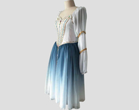 Nouvelle robe en mousseline de soie de couleur dégradée jupe de danse lyrique des filles et des femmes. Nouveau -- 24