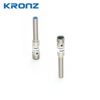 Capteur de proximité inductif cylindrique Kronz M8 2 mm blindé/encastré, sortie PNP NO, 10-30 VDC, connecteur M12, IP67, longueur 70 mm