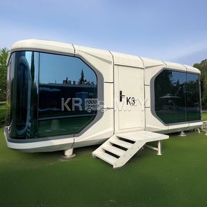 Casa Contenedor Ecológica Moderna, Hotel Cápsula Espacial, Casa Móvil Prefabricada, Casa Pequeña Impermeable para Vacaciones - Product Image 5