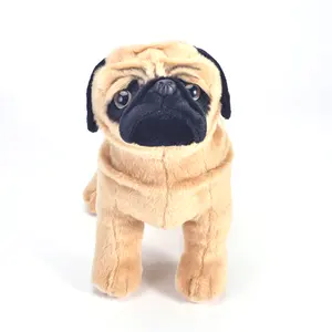 Bambola del cane del carlino di simulazione farcita abitudine/giocattolo del cane dell'animale della peluche/giocattolo animale della peluche all'ingrosso