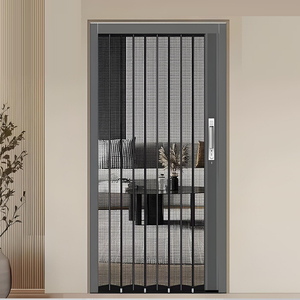 Porta in Rete Metallica Dorata - Porta Protettiva per Gatti e Topi - Porta Scorrevole Anti-Zanzare - Sandman - Product Image 2