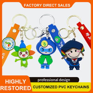 Porte-clés personnalisés en silicone 3D PVC, écologiques et durables, accessoires promotionnels, cadeaux, pendentifs de sac, pour voiture - Vente en gros à prix abordable - Product Image 2