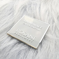 Adhésif privé sur mesure d'autocollant de parfum d'étiquette en métal de conception de mode avancée pour l'usage d'artisanat de bougie