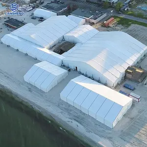 Large Temporary Workshop Tent Aluminum Permanent Windproof Flame Retardant Huge Exhibition Industrial Storage Warehouse Tent