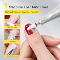 BORN PRETTY Ponceuse à ongles électrique sans fil rechargeable professionnelle 35000 tr/min avec écran LED, faible bruit, sans fil, pour usage en salon