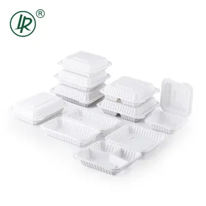 MFPP Einweg-Lebensmittel zum Mitnehmen Bento Box Eco Plastic Clam shell Hinged Food Container