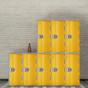 Factory Priced Durable HDPE Plastic Gym Locker Cabinet with Electronic <b>Lock</b> Easy Assembly School <b>Smart</b> Locker - Product Image 3