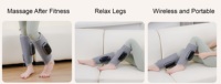 Masseur de jambes à compression d'air pour la circulation Masseur portable pour pieds et mollets avec chaleur utile pour soulager la douleur