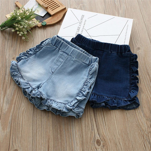 Vêtements pour enfants de Turquie, magnifiques shorts en denim pour jeunes filles, vêtements en tissu denim pour enfants - Product Image 5