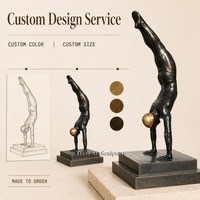 Sculpture en bronze personnalisée, statue de plongeur, fabricant de figurines grandeur nature, art OEM, vente en gros, décoration de jardin extérieur, place publique