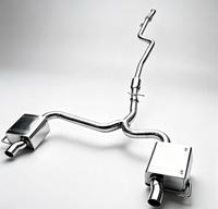 Système d'échappement Catback en acier inoxydable DZ poli miroir pour Mercedes-Benz C200/C250/C300 W206 2.0T avec garantie de 3 ans