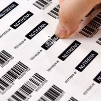 Etiqueta Adhesiva Personalizada con Datos Variables, Número de Serie, Código de Barras, Resistente al Agua y al Aceite, para Almacenes, Puntos de Venta, Mercancías y Productos