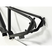 Cadre de vélo de montagne électrique en alliage d'aluminium Hard Tail 29 pouces, entièrement amorti, 750w/1000w, avec freins à disque à axe traversant, finition mate