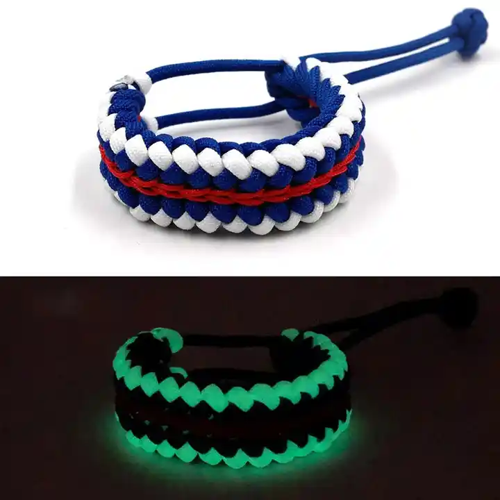 paracord rope bracelets survival braided reflective