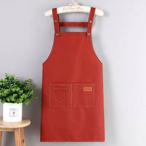 Wholesale Custom Logo Denim Kitchen <b>Apron</b> <b>BBQ</b> Chef Bulk Cotton Canvas <b>Aprons</b> for Beauty Salon - Product Image 6
