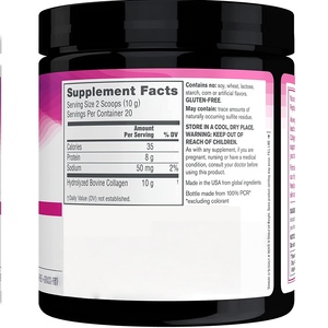 ผงคอลลาเจนเปปไทด์จากปลาทะเลไฮโดรไลซ์ วิตัล โปรตีนส์ สำหรับผู้ใหญ่ ช่วยให้ผิวขาวกระจ่างใส รับผลิตแบบ OEM/ODM และฉลากสินค้าส่วนตัว - Product Image 4