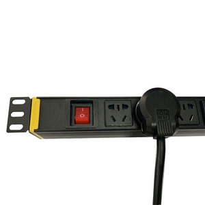 ชุดจ่ายไฟ PDU อเนกประสงค์ 8 ช่อง 2500W ขนาด 1U สำหรับติดตั้งบนแร็ค 19 นิ้ว พร้อมสวิตช์หลัก - Product Image 4