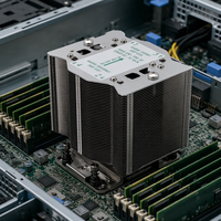 Dissipateur thermique pour processeur de serveur en rack 4U KYL4844-4UAI pour Intel Xeon Scalable LGA4844 225-350W TDP, ventilateur 92mm 4700RPM