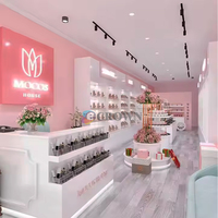 Shop Perfume Display Cabinet Retail Cosmetic Shop Design Shop Retail Store Makeup OEM